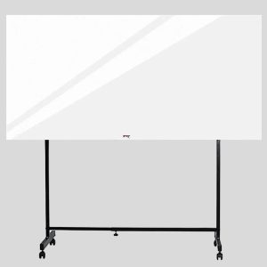 تخته وایت برد شیشه ای لاکوبل مدل P1890 سایز 180x90 سانتی متر به همراه پایه نگهدارنده